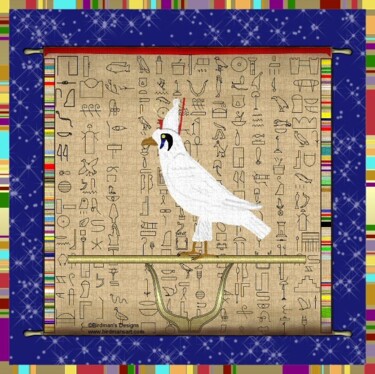 Картина под названием "Horus the Elder Pap…" - Mike Sexton, Подлинное произведение искусства, Масло