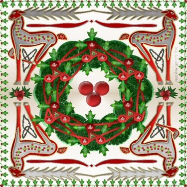 Картина под названием "Celtic Christmas" - Mike Sexton, Подлинное произведение искусства, Масло