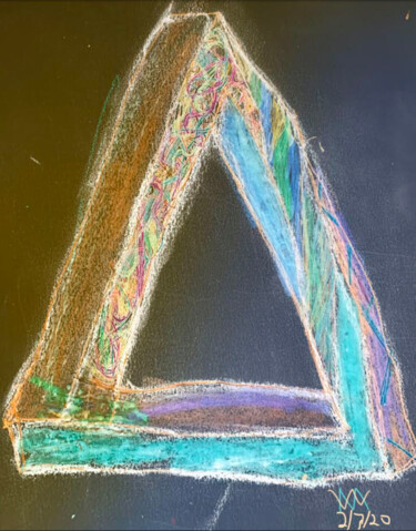 Digital Arts titled "The Penrose Triangle" by Mike Williams, Original Artwork, 2D Digital Work