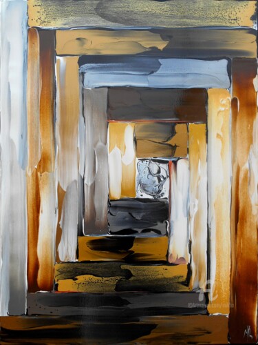 Peinture intitulée "Stairway to... Réf.…" par Mikha, Œuvre d'art originale, Acrylique