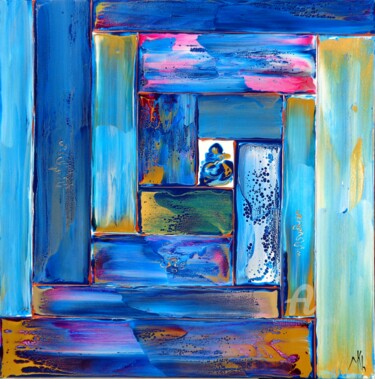 Peinture intitulée "Stairway to... Réf.…" par Mikha, Œuvre d'art originale, Acrylique