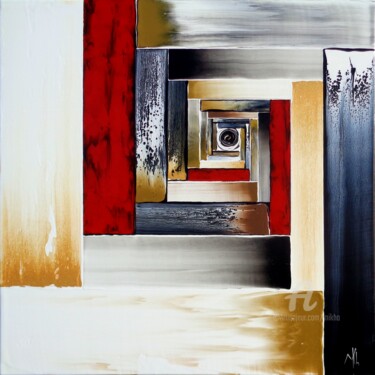 Peinture intitulée "Stairway to... #157…" par Mikha, Œuvre d'art originale, Acrylique