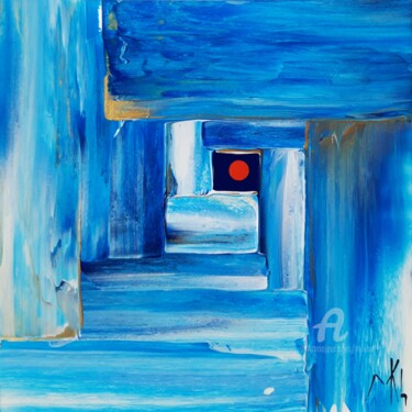 Painting titled "Stairway to... #210…" by Mikha, Original Artwork, Acrylic