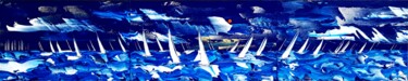 Pintura intitulada "Everblue regatta" por Mikha, Obras de arte originais, Acrílico