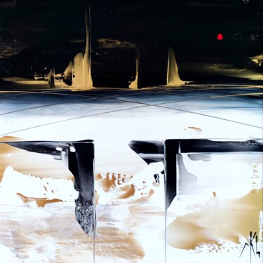 Peinture intitulée "New horizons 1.0" par Mikha, Œuvre d'art originale, Acrylique