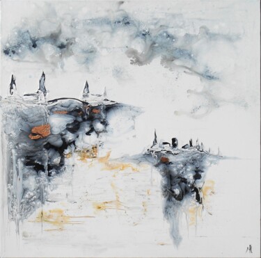 Malarstwo zatytułowany „Paysage suspendu. H…” autorstwa Mikha, Oryginalna praca, Olej
