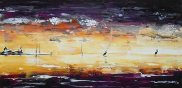 Painting titled "Regatta. Réf. 12729" by Mikha, Original Artwork, Acrylic