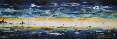 Painting titled "Voiles / Sailing bo…" by Mikha, Original Artwork, Acrylic