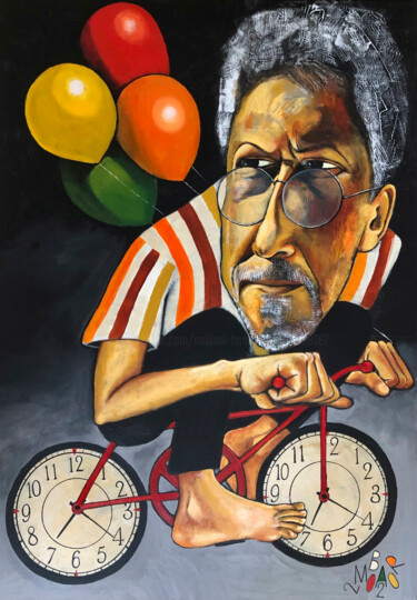 Картина под названием "Racing against time" - Mikhail Baranovskiy, Подлинное произведение искусства, Акрил Установлен на Дер…