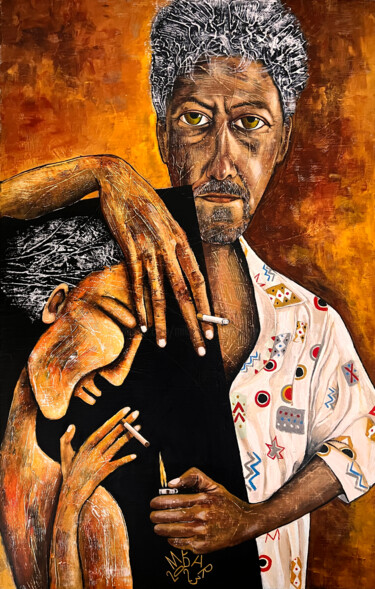 绘画 标题为“The Portrait” 由Mikhail Baranovskiy, 原创艺术品, 丙烯 安装在木质担架架上