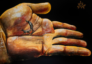 Malerei mit dem Titel "Lifeline" von Mikhail Baranovskiy, Original-Kunstwerk, Acryl Auf Keilrahmen aus Holz montiert