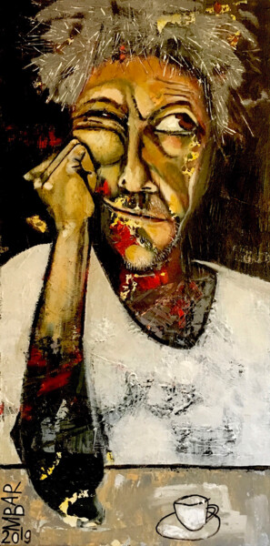 Картина под названием "Espresso 3" - Mikhail Baranovskiy, Подлинное произведение искусства, Акрил Установлен на Деревянная р…
