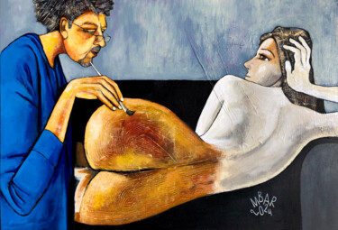 Pintura titulada "My Fair Lady" por Mikhail Baranovskiy, Obra de arte original, Acrílico Montado en Bastidor de camilla de m…