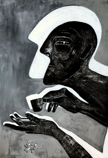 Pintura titulada "Black Coffee" por Mikhail Baranovskiy, Obra de arte original, Acrílico Montado en Bastidor de camilla de m…