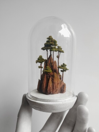 Rzeźba zatytułowany „"Forest"” autorstwa Mikhail Davydov, Oryginalna praca, Drewno