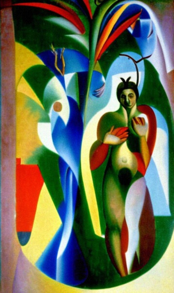 Arts numériques intitulée "Adam and Eve in the…" par Mikhail Deshuk, Œuvre d'art originale, Peinture numérique