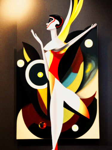Digitale Kunst mit dem Titel "Ballerina11" von Mikhail Deshuk, Original-Kunstwerk, Digitale Malerei
