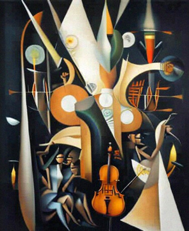 Arts numériques intitulée "Symphony Orchestra13" par Mikhail Deshuk, Œuvre d'art originale, Peinture numérique