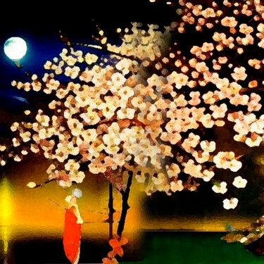 Цифровое искусство под названием "Sakura14" - Mikhail Deshuk, Подлинное произведение искусства, Цифровая живопись