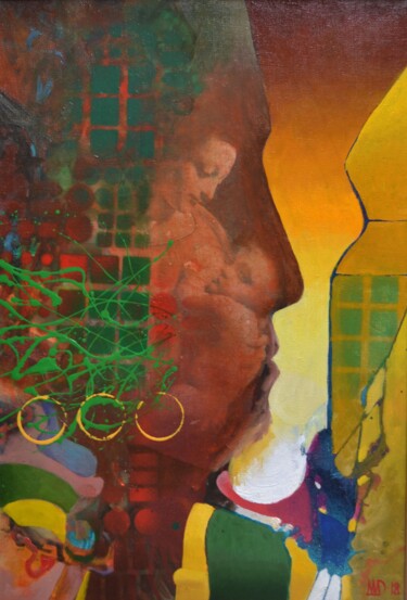 Картина под названием "Metamorphosis" - Mikhail Mantulin, Подлинное произведение искусства, Масло Установлен на Деревянная р…