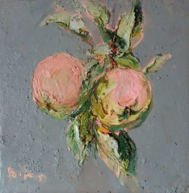 Pittura intitolato "The Apple" da Mikhail Mikora, Opera d'arte originale, Olio