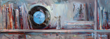 Painting titled "Gramophone Record o…" by Mikhail Mikora, Original Artwork, Oil