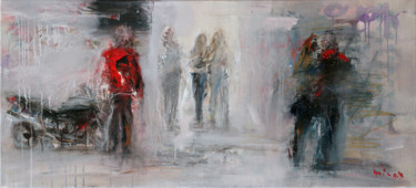 绘画 标题为“The street II. 2012” 由Mikhail Mikora, 原创艺术品, 油