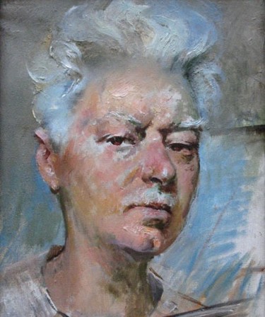 Картина под названием ""Self-portrait"" - Mikhail Gabunia, Подлинное произведение искусства, Масло