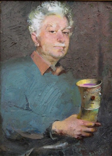 Картина под названием ""Self-Portrait"" - Mikhail Gabunia, Подлинное произведение искусства, Масло