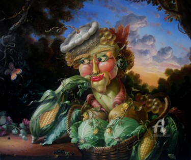 Картина под названием "Lady - 2" - Alexander Mikhalchyk, Подлинное произведение искусства