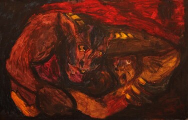 Pittura intitolato "Visit to the Minota…" da Mikhey Chikov, Opera d'arte originale, Acrilico