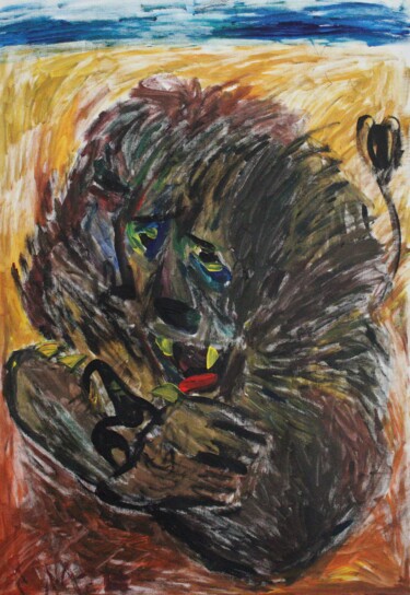 Painting titled "Victim" by Mikhey Chikov, Original Artwork, Acrylic