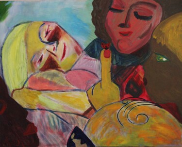 Pittura intitolato "Ladybug" da Mikhey Chikov, Opera d'arte originale, Acrilico