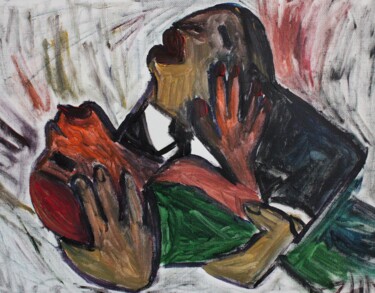 Malerei mit dem Titel "Born to tango" von Mikhey Chikov, Original-Kunstwerk, Acryl