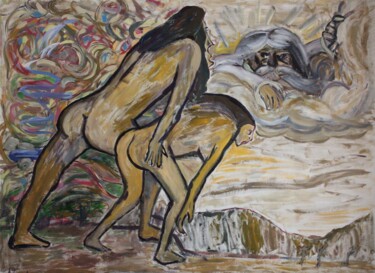 Pittura intitolato "It's a sin!" da Mikhey Chikov, Opera d'arte originale, Acrilico