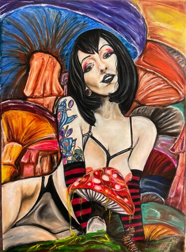 Poisen Dessin intitulée "Poisen" par Mikiart(Ig Mikimeetartist), Œuvre d'art originale, Pastel