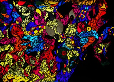 Картина под названием "4500-rainbow-the-sy…" - Mr. Morpheus, Подлинное произведение искусства