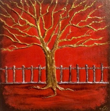 Peinture intitulée "Дерево жизни" par Liudmila Meneses, Œuvre d'art originale, Acrylique