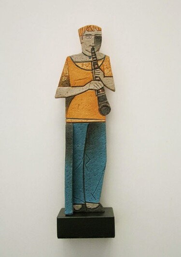 Скульптура под названием "Oboe" - Mila Montoro, Подлинное произведение искусства, Керамика