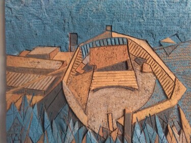 Scultura intitolato "Barcas en la Albufe…" da Mila Montoro, Opera d'arte originale, Arredamento