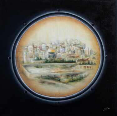 Painting titled "To Infinity" by Mila Moroko, Original Artwork, Oil Mounted on Wood Stretcher frame