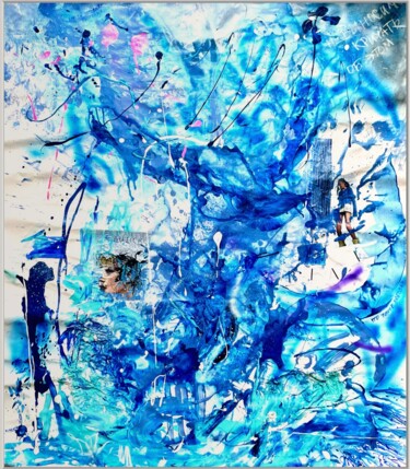 Malarstwo zatytułowany „PAIN ON THE SURFACE” autorstwa Mila Stone, Oryginalna praca, Akryl