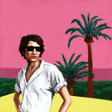 Painting titled "Mr. Yves Saint Laur…" by Mila Kochneva, Original Artwork, Acrylic