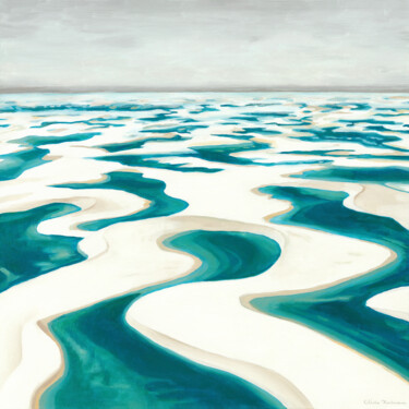 Pittura intitolato "The magical desert…" da Mila Kochneva, Opera d'arte originale, Olio