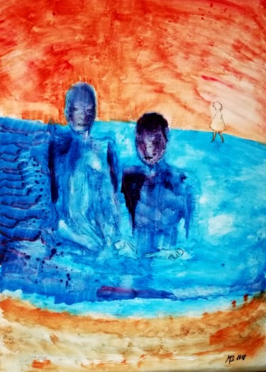 Zrození Painting titled "Zrození" by Milan Burša, Original Art, Oil