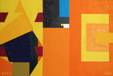 Картина под названием "Большая цитрусовая…" - Милан Джурджевич, Подлинное произведение искусства, Масло