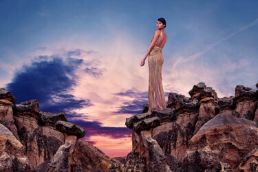 「Queen Of The Clouds…」というタイトルの写真撮影 Milan Karagicによって, オリジナルのアートワーク, 写真モンタージュ