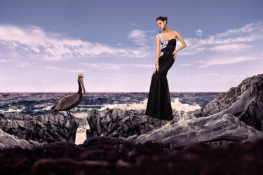 Photographie intitulée "Pelican Love Limite…" par Milan Karagic, Œuvre d'art originale, Photo montage