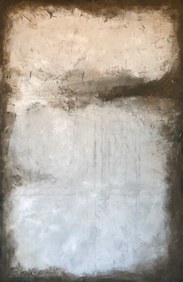Картина под названием "Sandy Dawn" - Mila Oz, Подлинное произведение искусства, Акрил Установлен на Деревянная рама для носи…