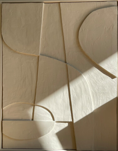 Картина под названием "Composition N1" - Mila Oz, Подлинное произведение искусства, Акрил Установлен на Деревянная рама для…